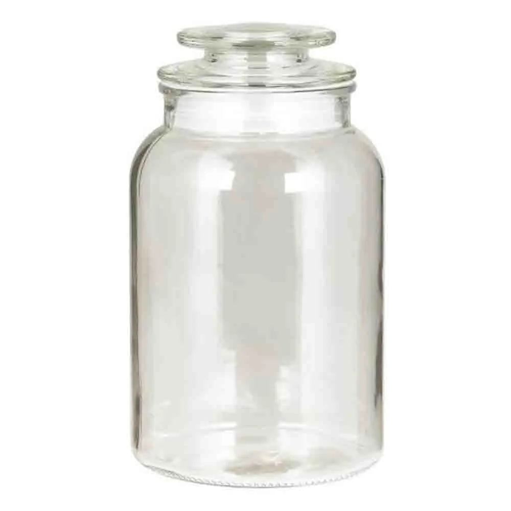 Glasburk med glaslock 1500 ml