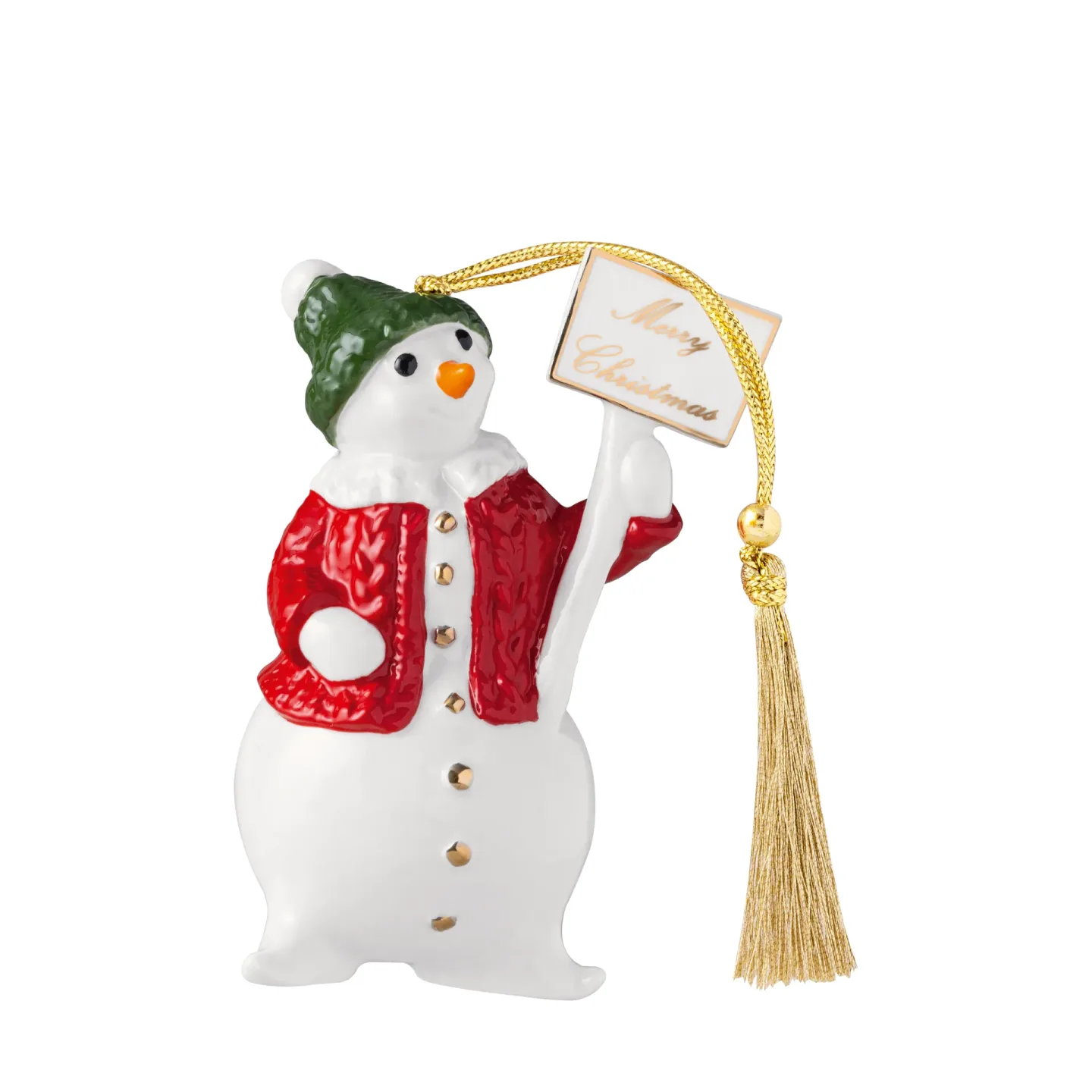 Villeroy & Boch Christmas Classics julhänge snögubbe Vit
