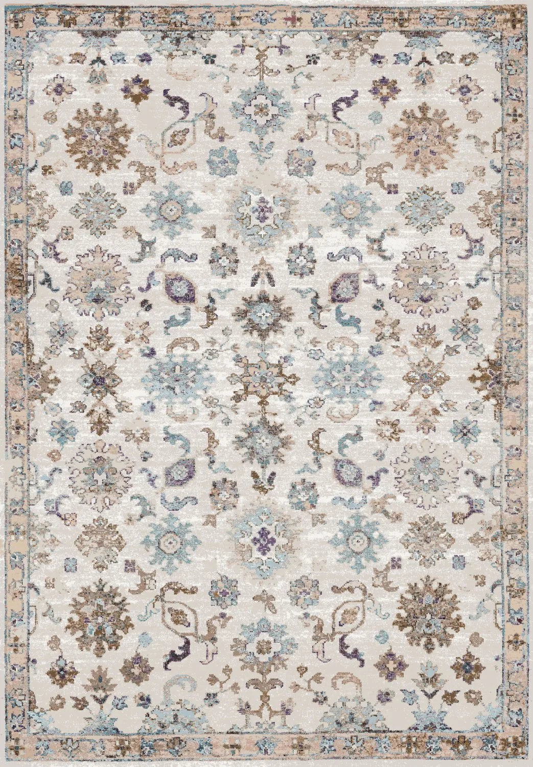 Wilton-teppe - Eden (multi) (Størrelse: 80 x 150 cm)