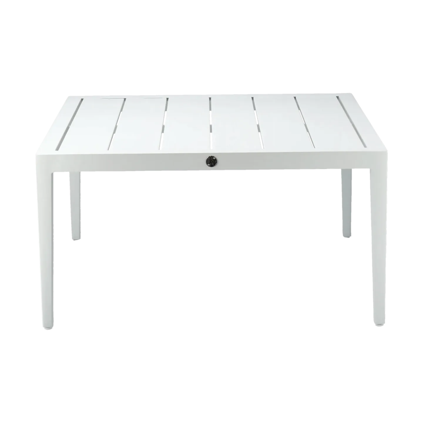 1898 Santander Beistelltisch 78 x 78 x 40cm Weißes Aluminium
