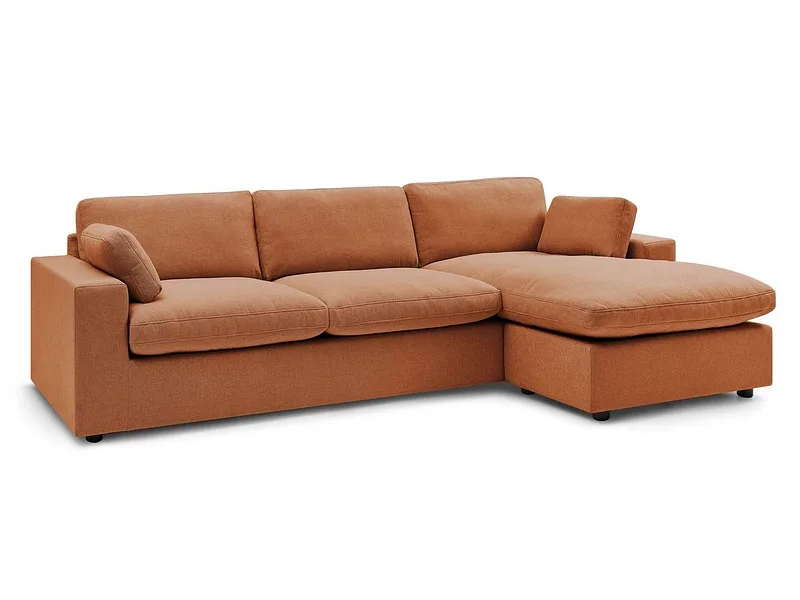 Ecksofa BOBOCHIC BELAIR Stoff orange