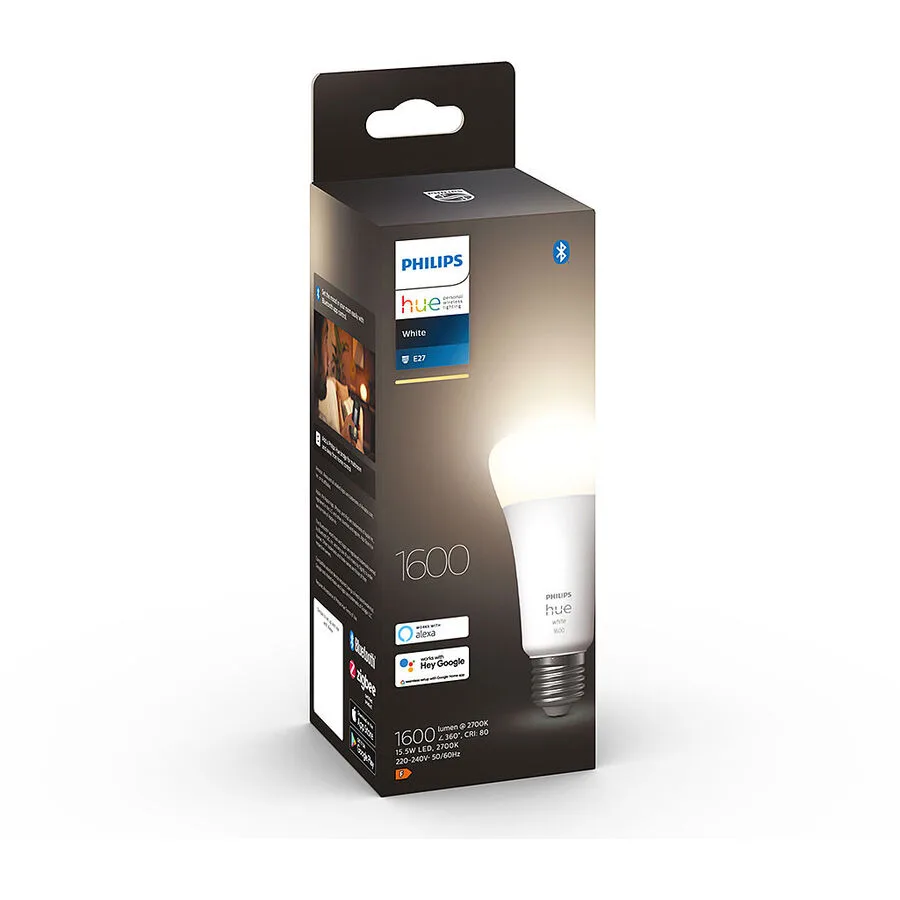 Leuchtmittel Philips Hue Kunststoff 15.5W E27 - Farbe: weiss - LED - Lichtfarbe: Warmweiss - LED Leuchtmittel