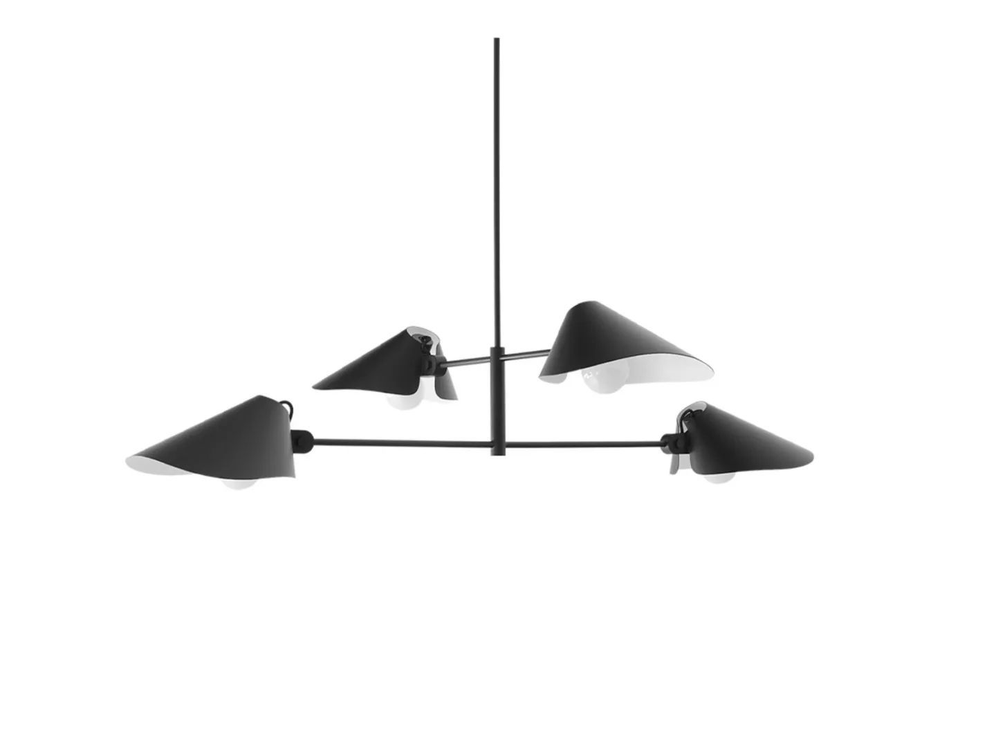 Bonnet SC92 lysekrone sort - &Tradition - Spisestue - Moderne - Aluminium - Med flere lyskilder