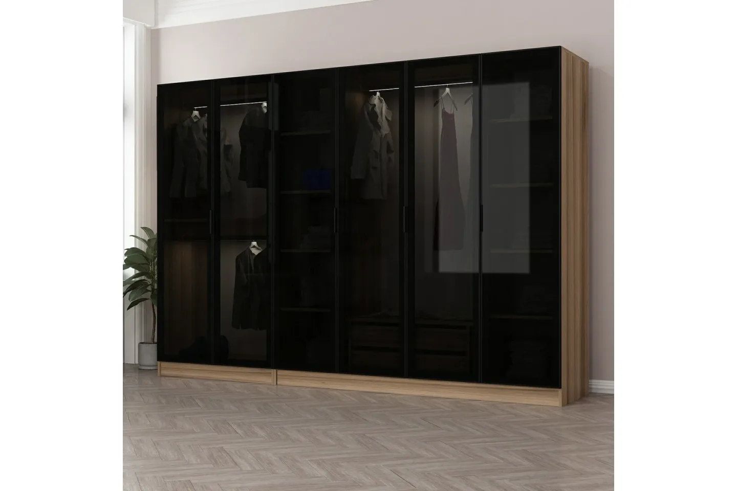 Fruitland Garderob 270 cm - Brun
