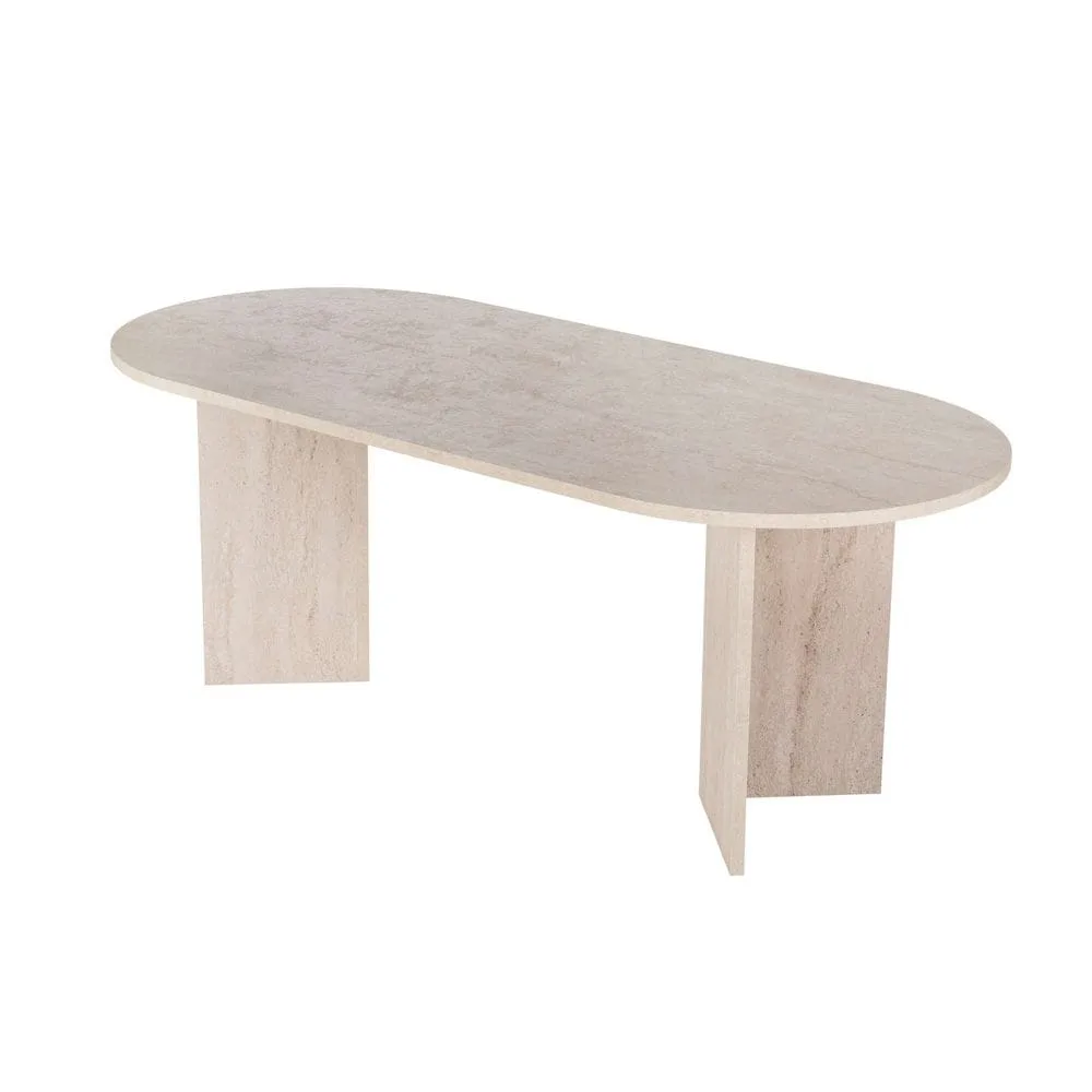 Dano Matbord Oval 200 cm - Taupe