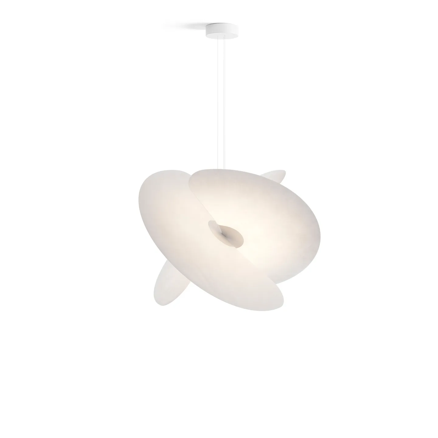 Luceplan - Levante - Large Ø106 cm - Pendellampor - Marco Spatti - Vit