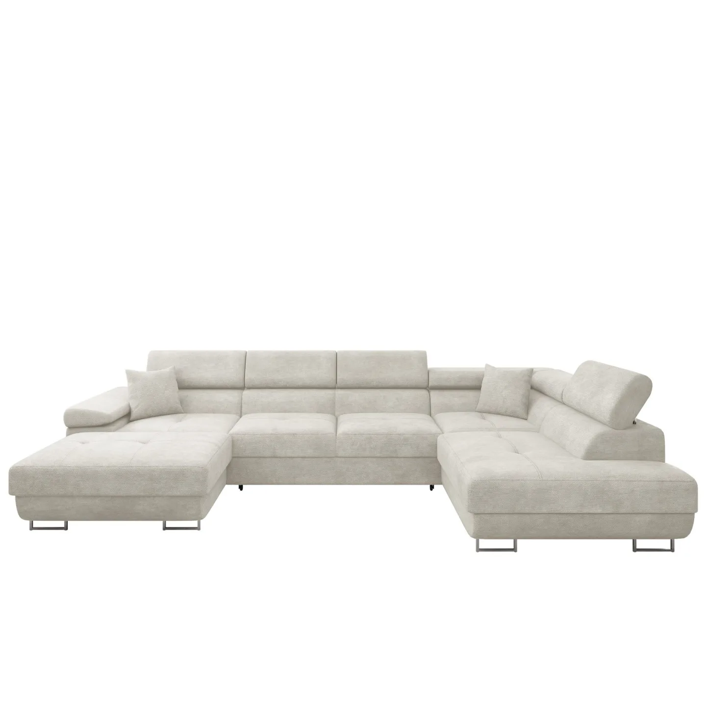 Gabina 5-sits U-formad bäddsoffa med divan och schäslong - Lumo 55