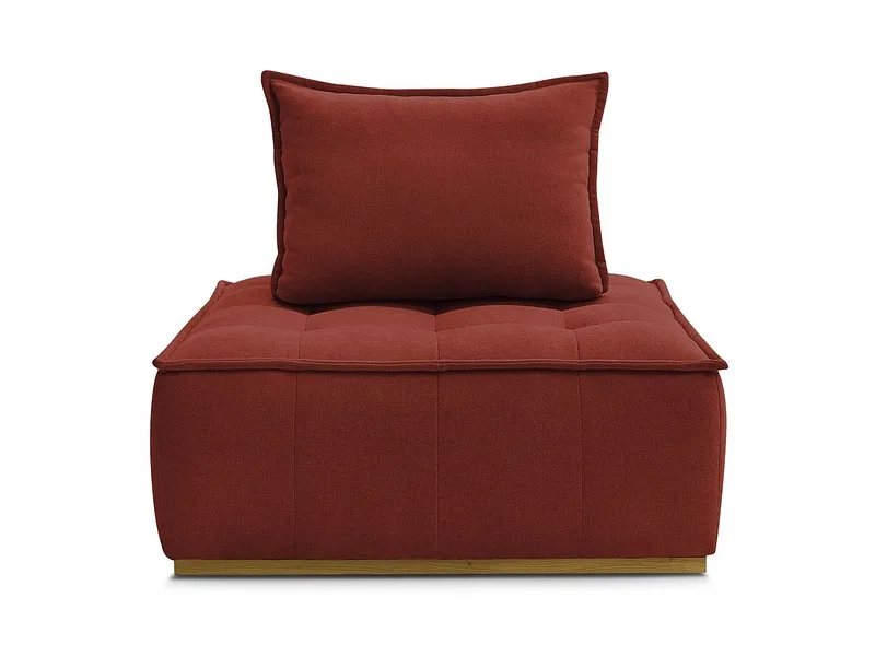 Modulare Sessel für Sofa BOBOCHIC ELISA Stoff mit Textur orange