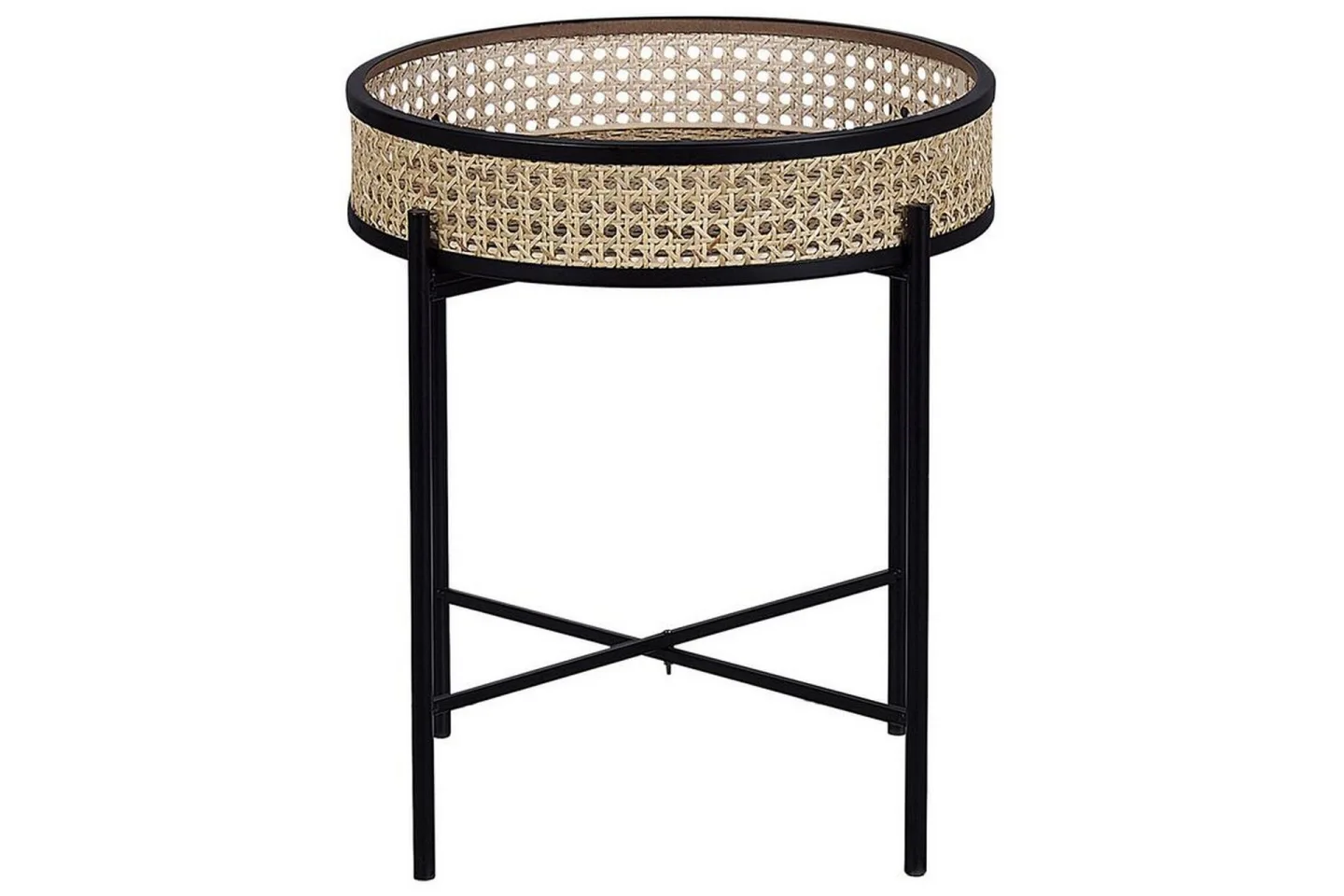 Tulbing Sidobord 36 cm - Natur/Beige/Svart