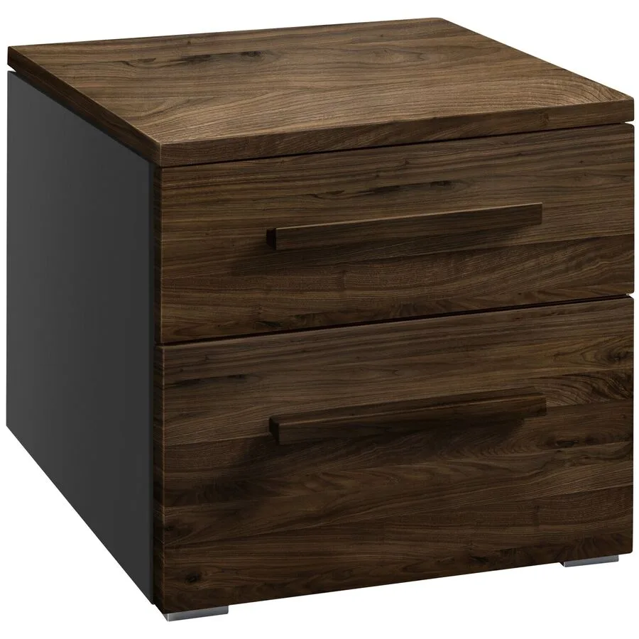 Hasena Nachttisch Arrabella Nussbaum Holz, MDF Massivholz B 45 H 41 cm