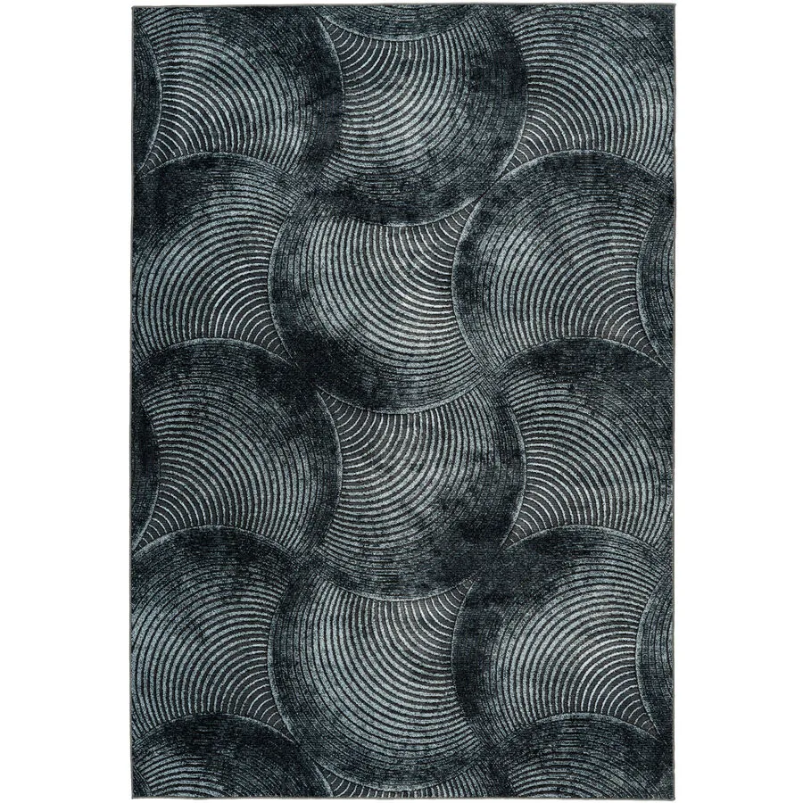 Teppich Greta anth.-schwarz Symmetrie Recycled Polyester 200 x 290 cm