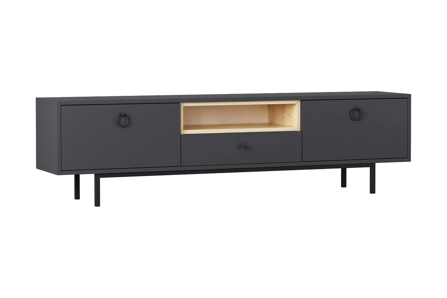 Papias Tv-bänk 180 cm - Antracit