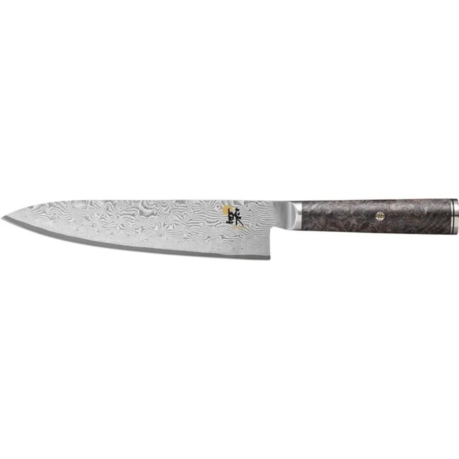 Fleischmesser Miyabi silber Stahl 20 cm - Material: MC66-Pulverstahl/Schwarzahorn
