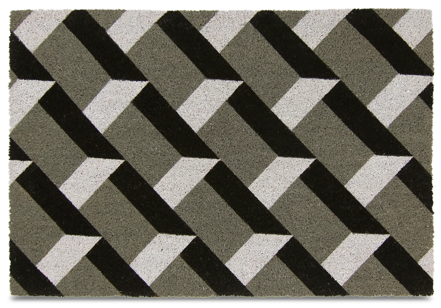 Dørmatte - Paisley (grå) (Størrelse: 60 x 90 cm)