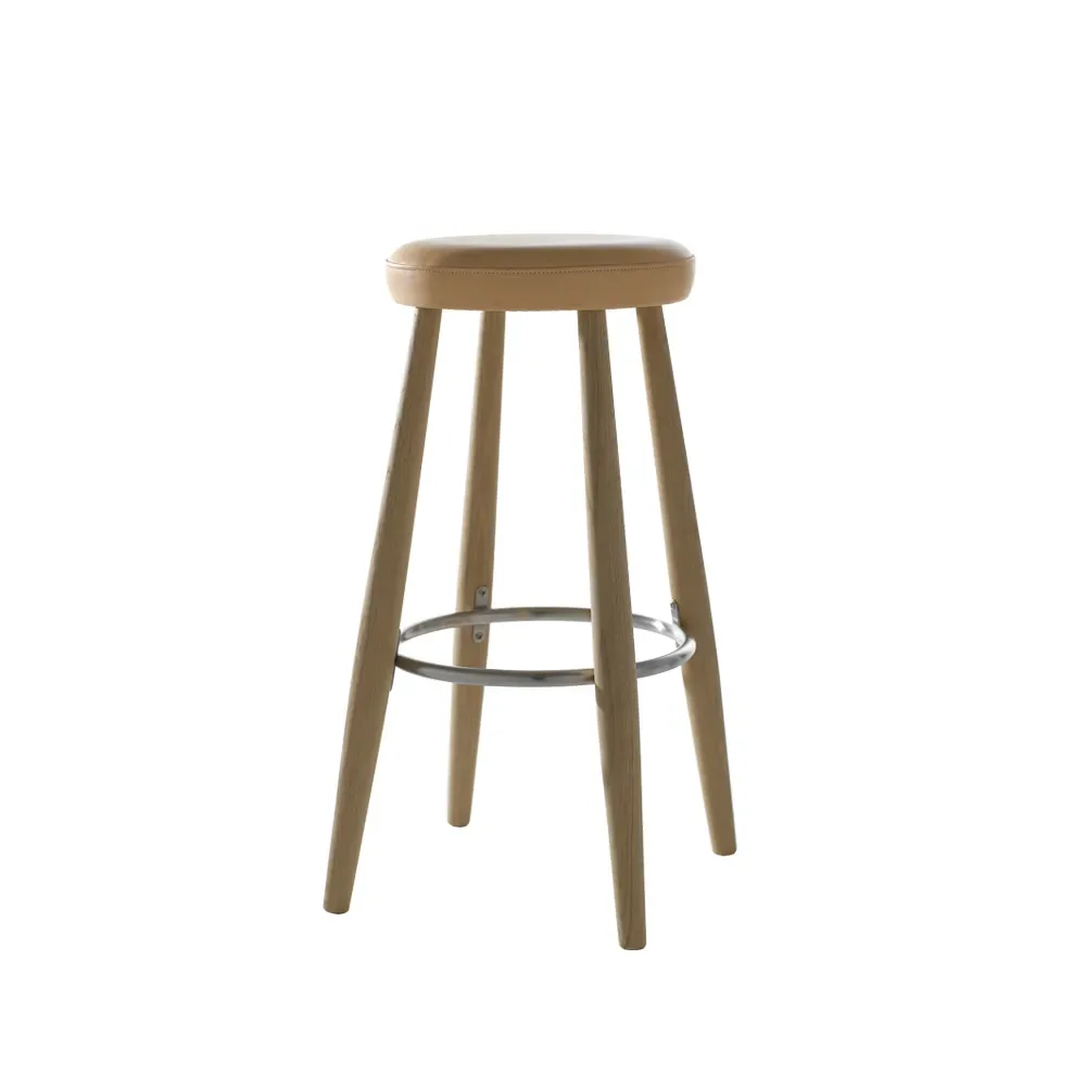 Carl Hansen & Søn CH58 barpall Sif 90 läder-såpat ekstativ