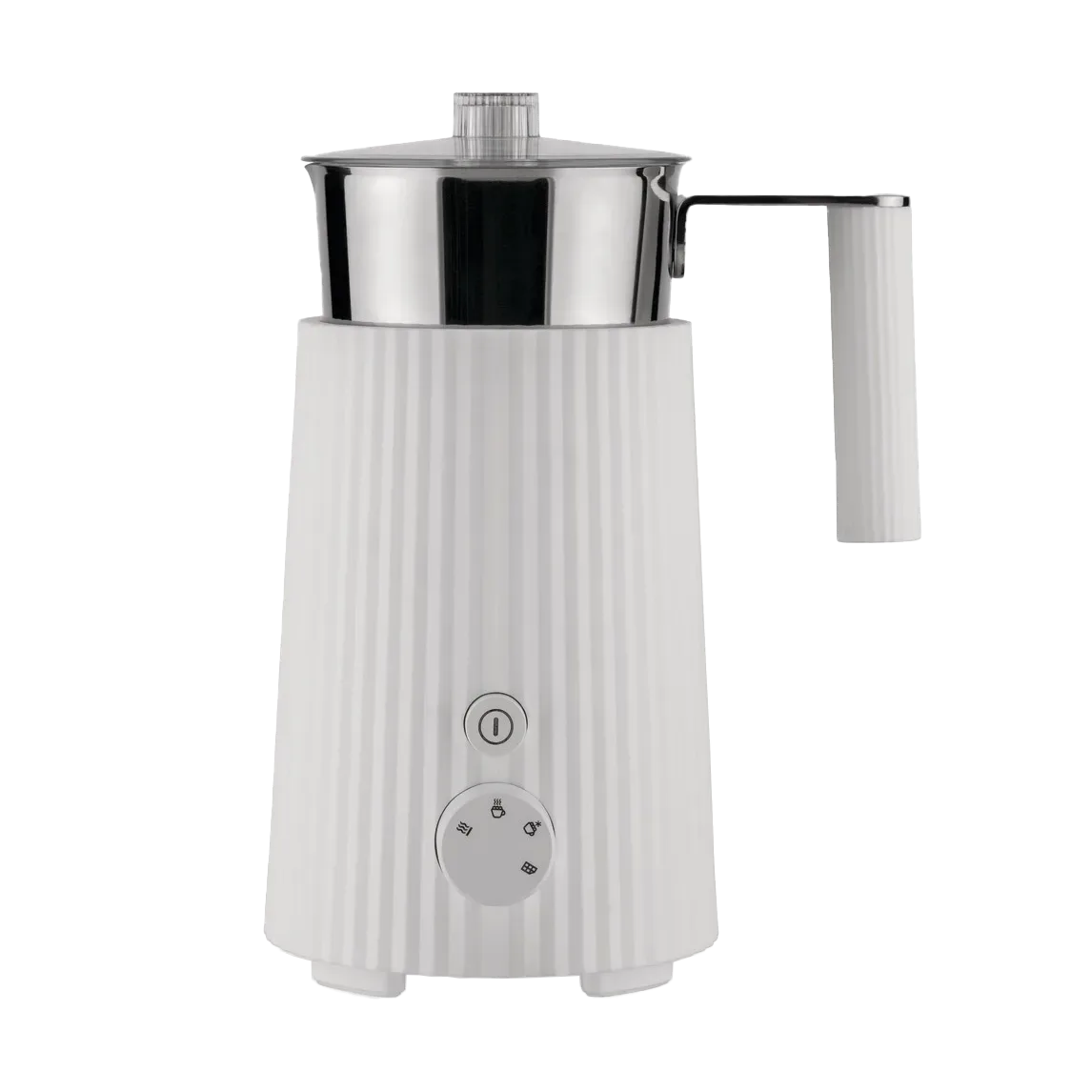 Alessi Plissé Milchaufschäumer 35 cl Weiß