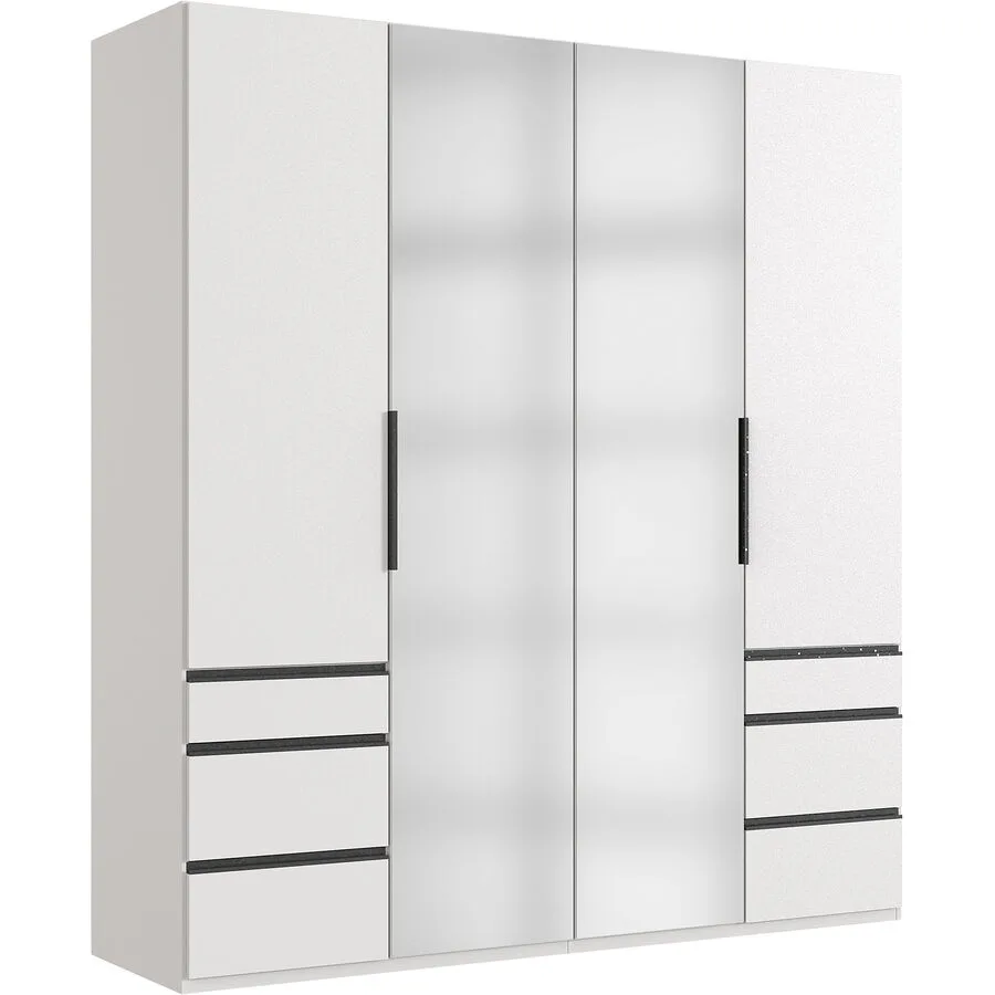 Kleiderschrank Sanko weiss Holzwerkstoff B 200 cm