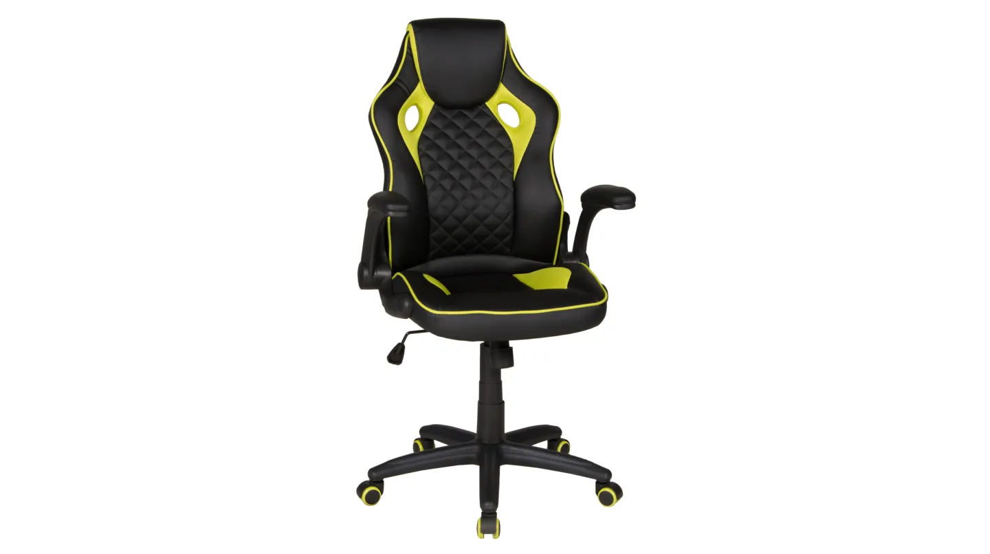 Gaming Stuhl Chefsessel Wippfunktion schwarz grün - BENT