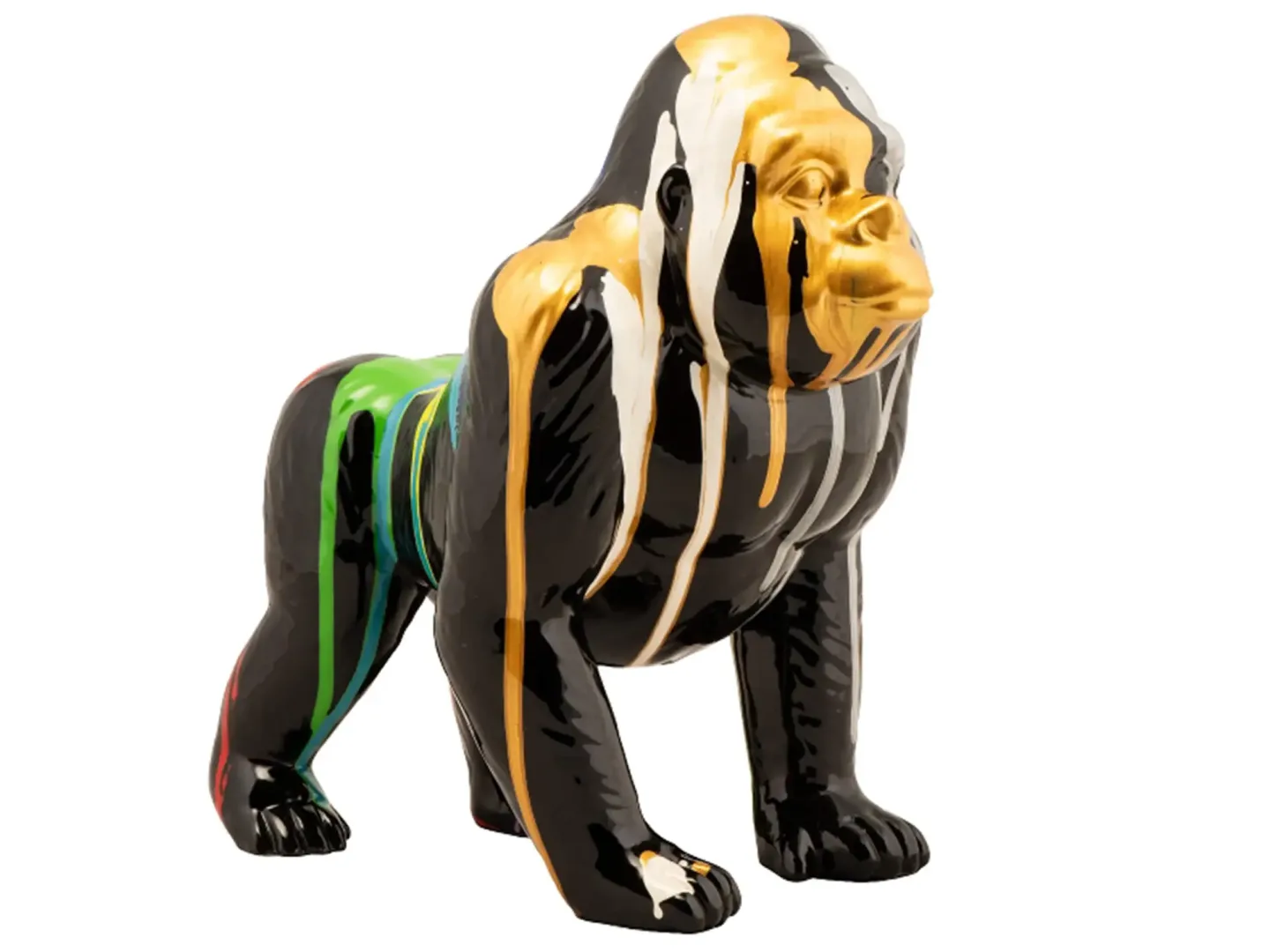 image LAND Skulptur Bunter Gorilla | Schubiger Möbel
