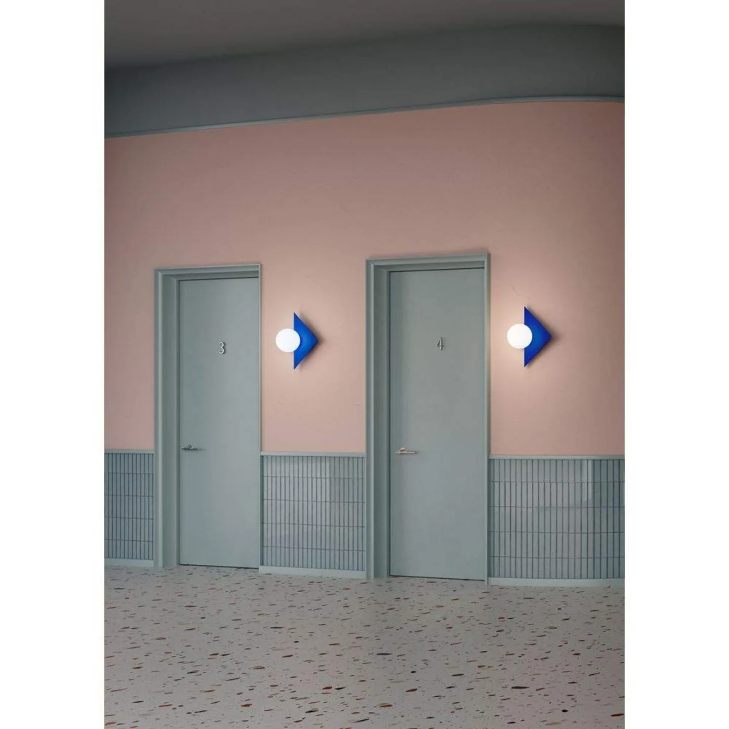 Candy Little Triangle Wandleuchte, blau - Swedish Ninja - Wohnzimmer - Metall