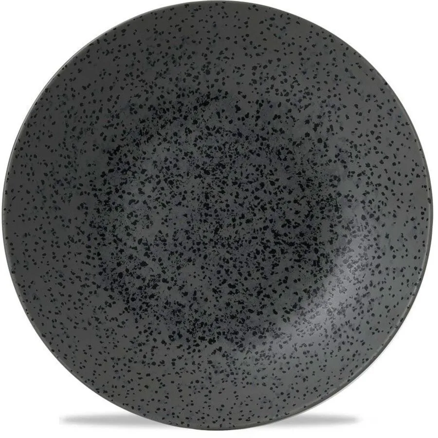 Churchill Teller tief Menu Shades steingrau Porzellan D 25 cm 1 Stk