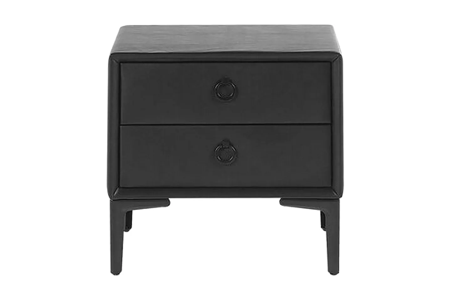 Sezanne Sängbord 44 cm - Konstläder/Svart