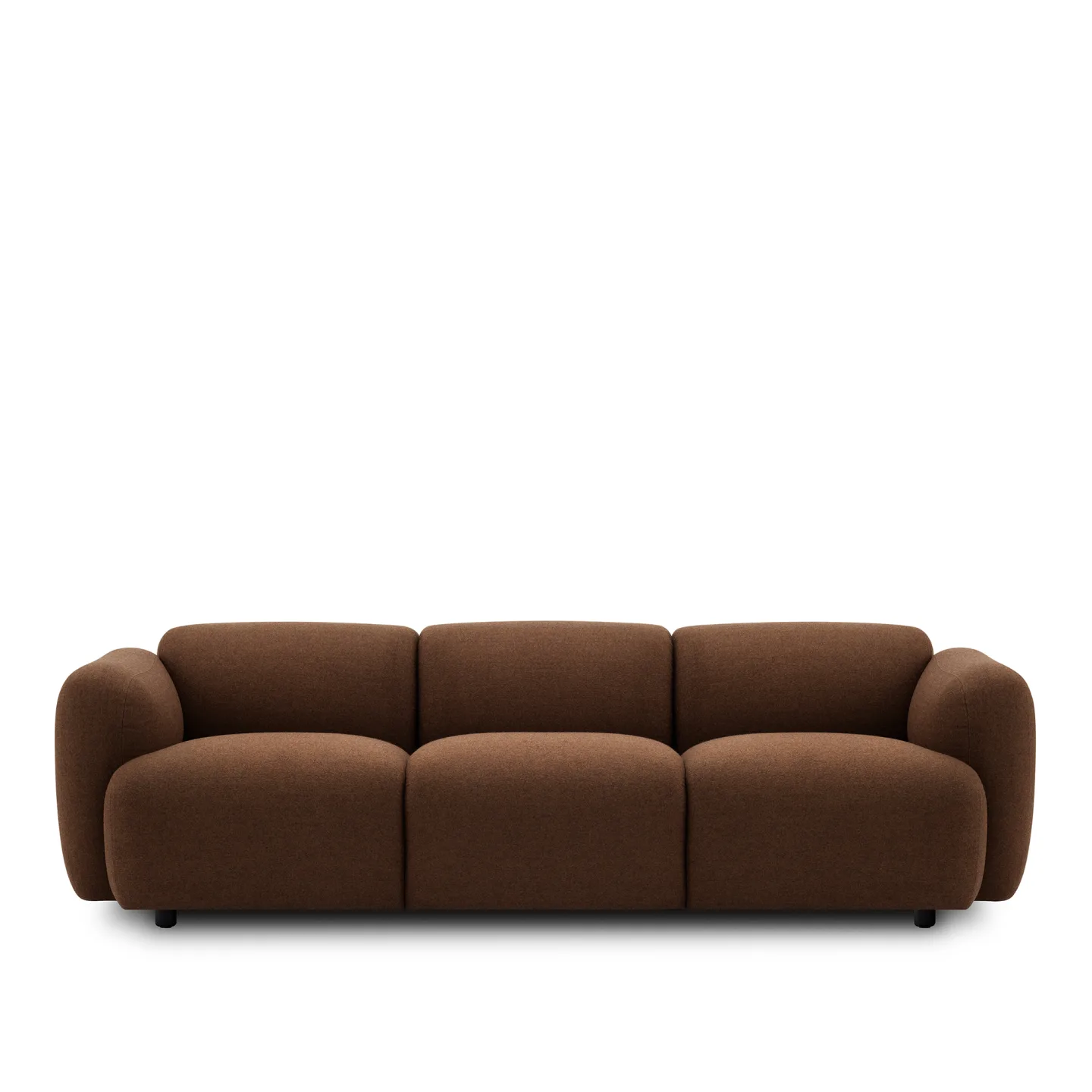 Normann Copenhagen - Swell Sofa 3 Seater - LDS39 - Soffor - Jonas Wagell - Brun - Trä/Textilmaterial/Skum