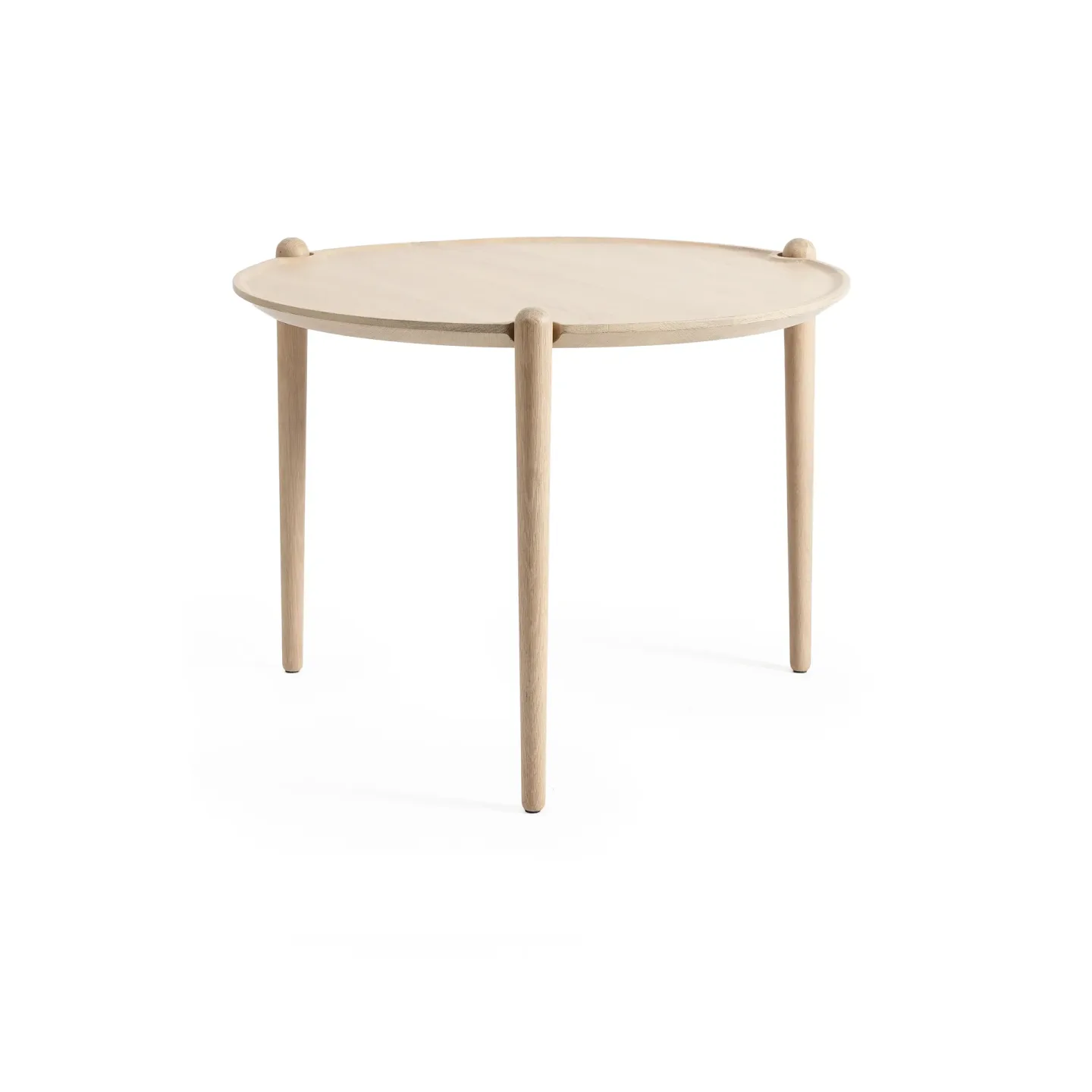 Design House Stockholm Aria soffbord Light oak, Ø60x46 cm