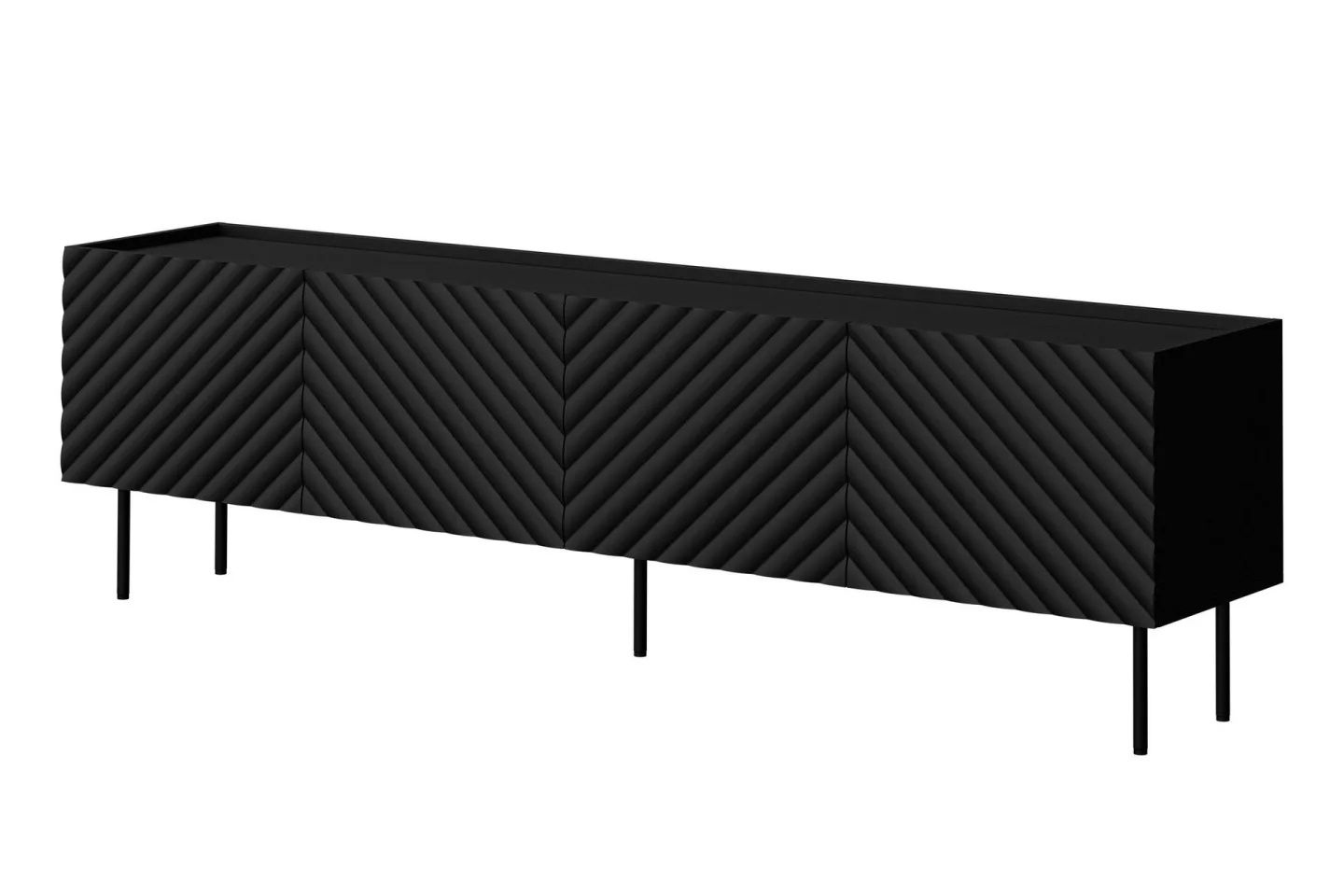 Munkedal Tv-bänk 200 cm - Svart
