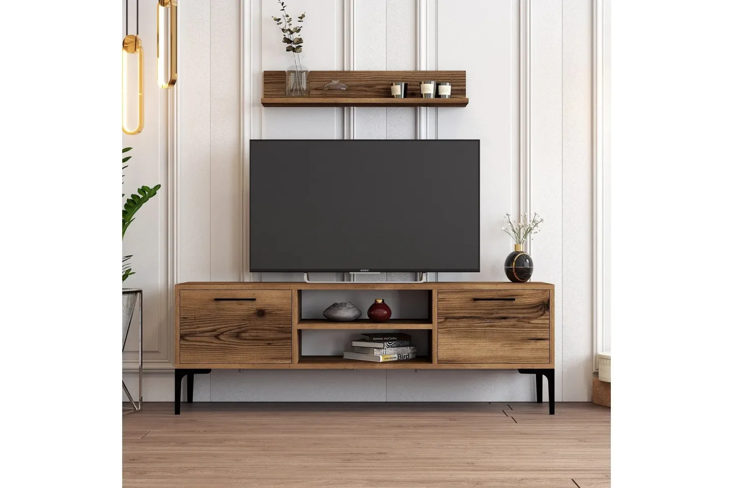 Holter Tv-bänk 140 cm - Valnöt