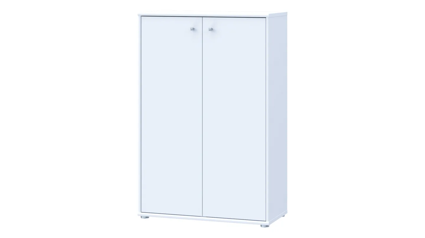 Kommode weiß 111 cm - 2-türig - TEMPRA