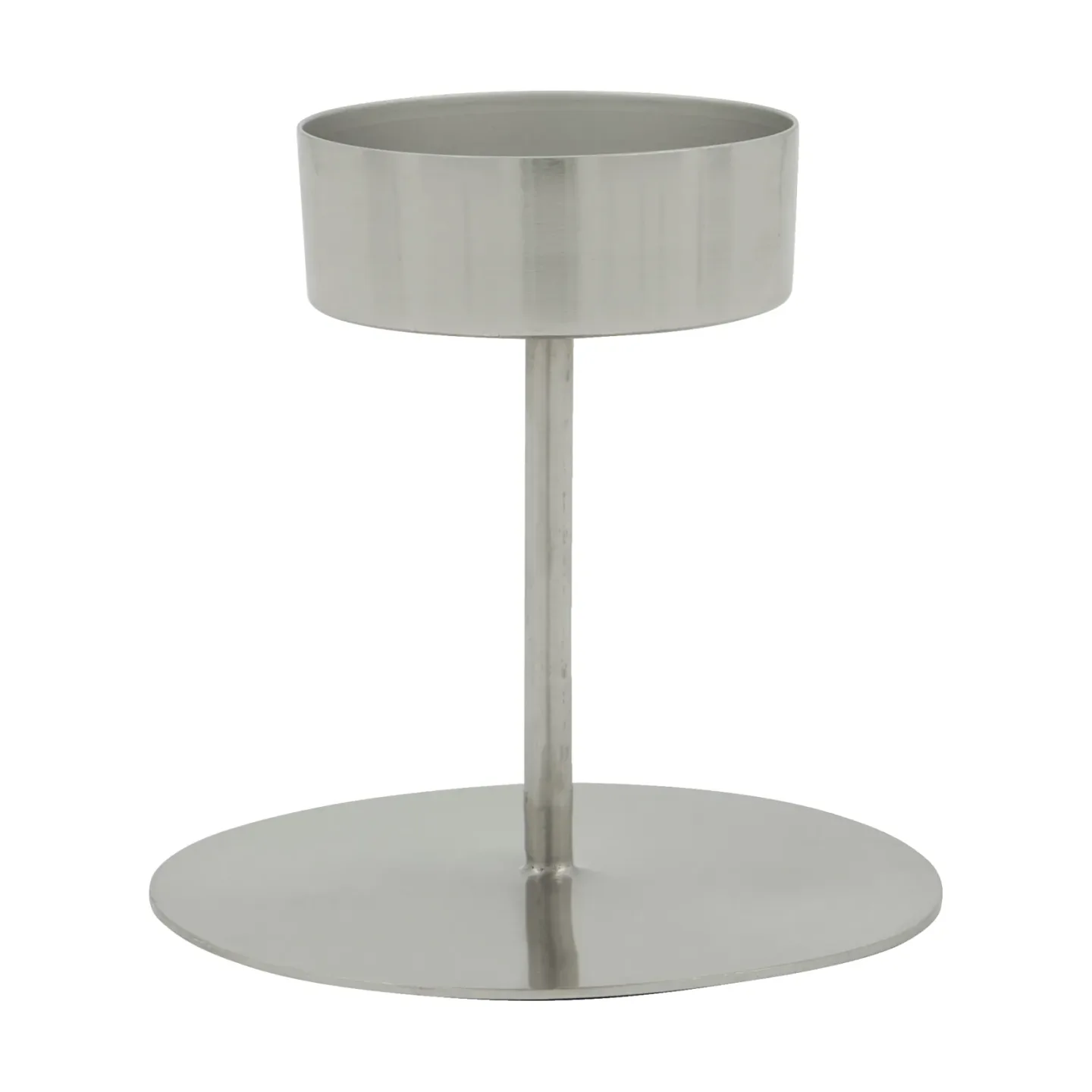 House Doctor Anit värmeljusstake Silver finish, Ø10,5x10 cm