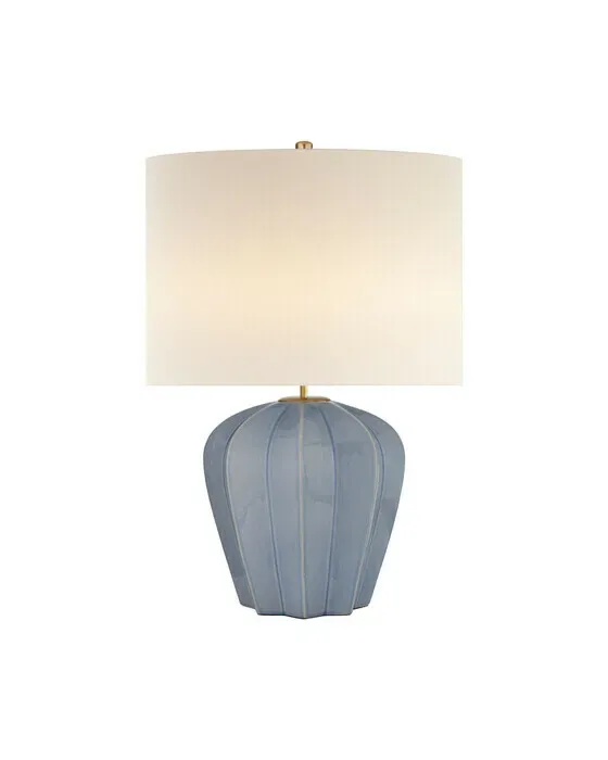 Pierrepont Medium Table Lamp Polar Blue Crackle