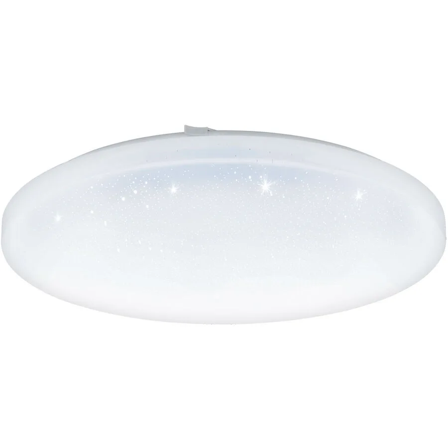 Eglo Deckenlampe Frania-S Transparent Stahl/Kunststoff 43 cm 7 cm - Farbe: glas - Material: Kunststoff/Stahl - LED - Lichtfarbe: Warmweiss