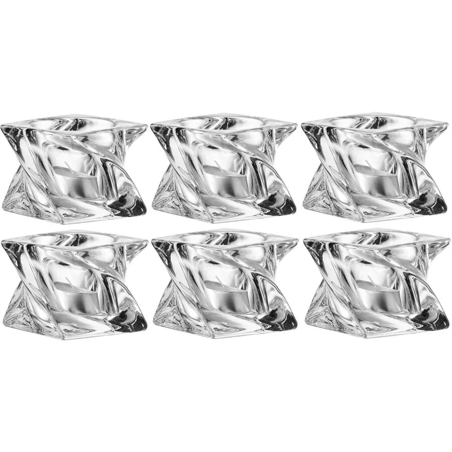 Teelichthalter Leonardo Transparent Glas H 6.5 cm