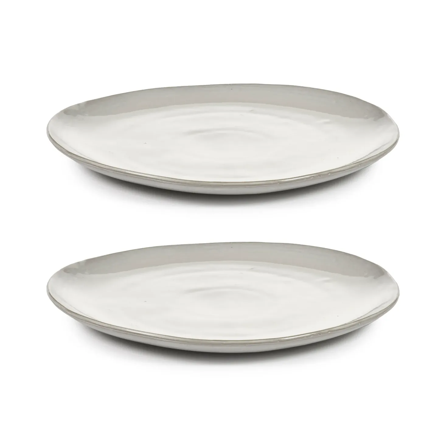 Serax La Mère Teller XL Ø27 cm 2er-Pack Off white
