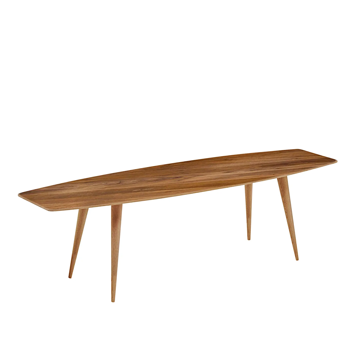 Naver Collection - AK 2580 Point Soffbord, Höjd 51 cm, Skiva i Oljad valnöt, Ben i samma trä, Med stålfot - Soffbord - Nissen & Gehl - Träfärgad - Metall/Trä