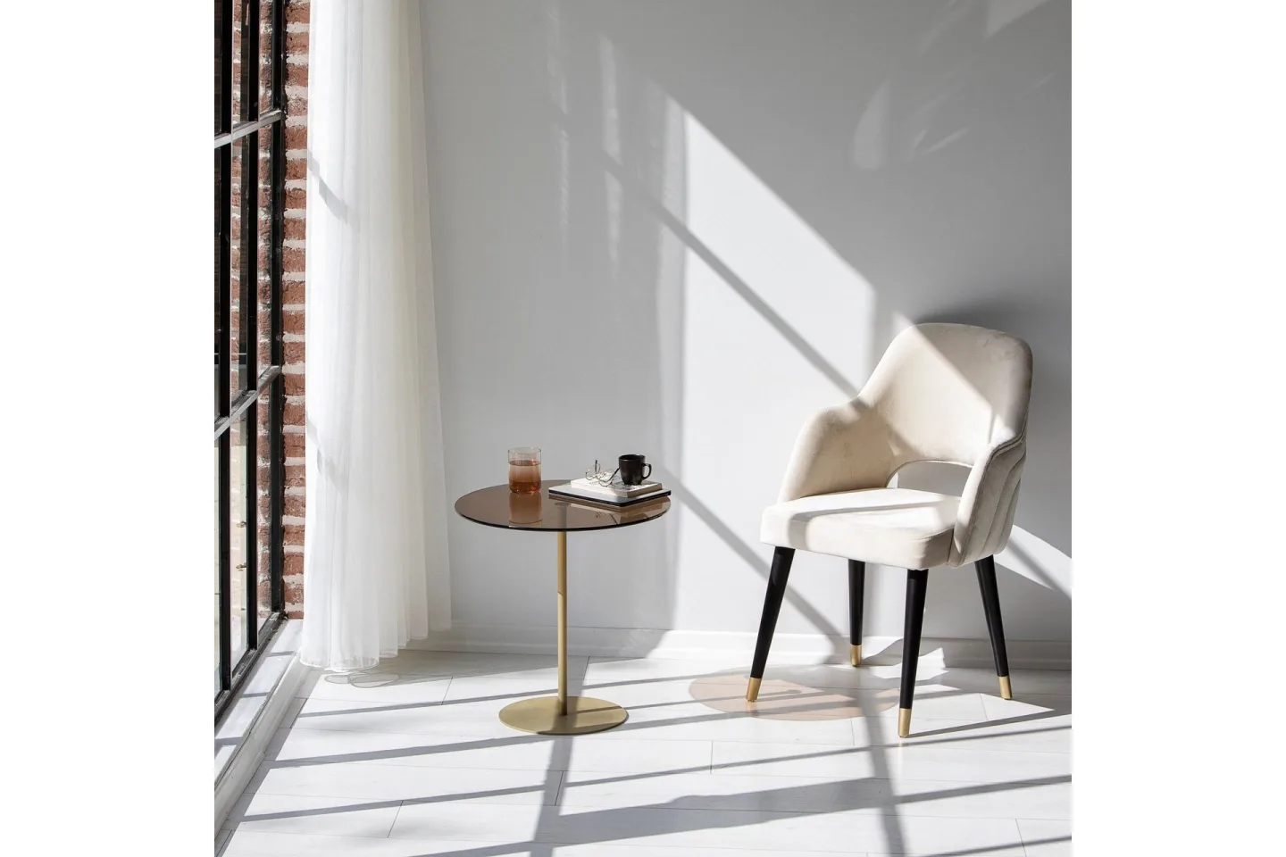 Chill-Out Sidobord 50x50 cm Guld/Brons - Hanah Home