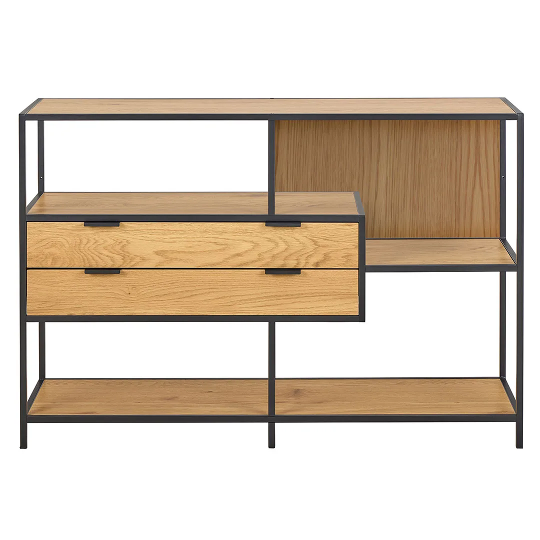 Seaford Regal 2 Schubladen 3 Regale Natur.