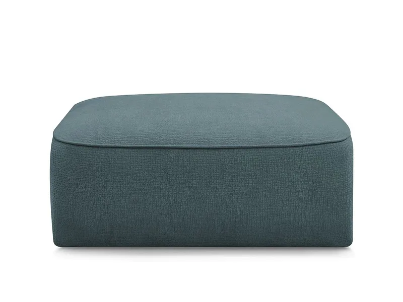 Hocker BOBOCHIC LEOPOLD 90x96x42cm stoff mit textur dunkelblau