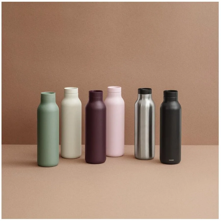 Thermosflasche Eva Solo Weiss Kunststoff/Edelstahl H 24 cm