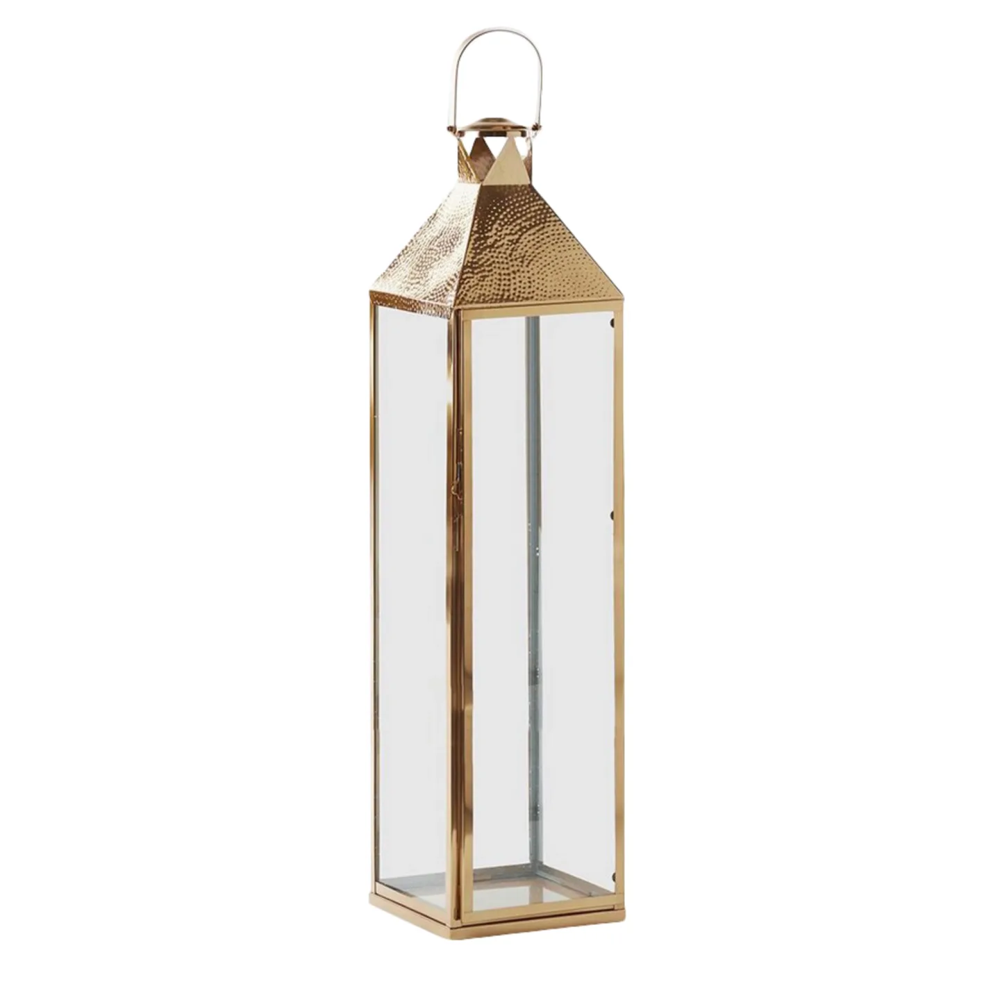 Edg Laterne Metall Gold H: 122 cm | Schubiger Möbel