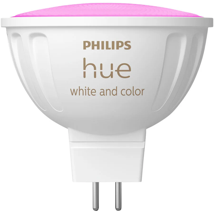 Leuchtmittel Philips Hue Kunststoff GU5.3 5.1 W - Farbe: weiss - LED - Lichtfarbe: Extra warmweiss - Helles Neutralweiss - LED Leuchtmittel