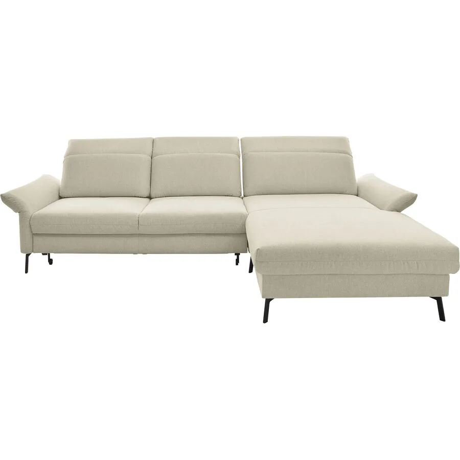 Relaxsofa Josephine Rechts Stoff natur B 312 T 222 cm