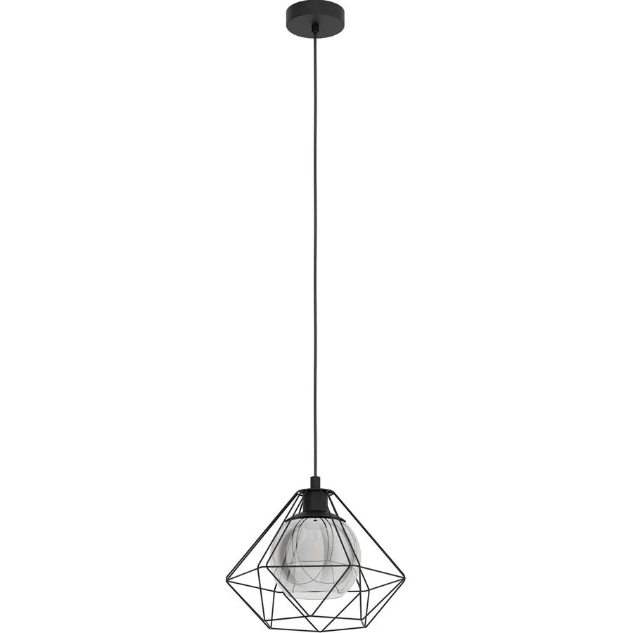Eglo Pendellampe Vernham Schwarz Stahl 32.5 cm 110 cm
