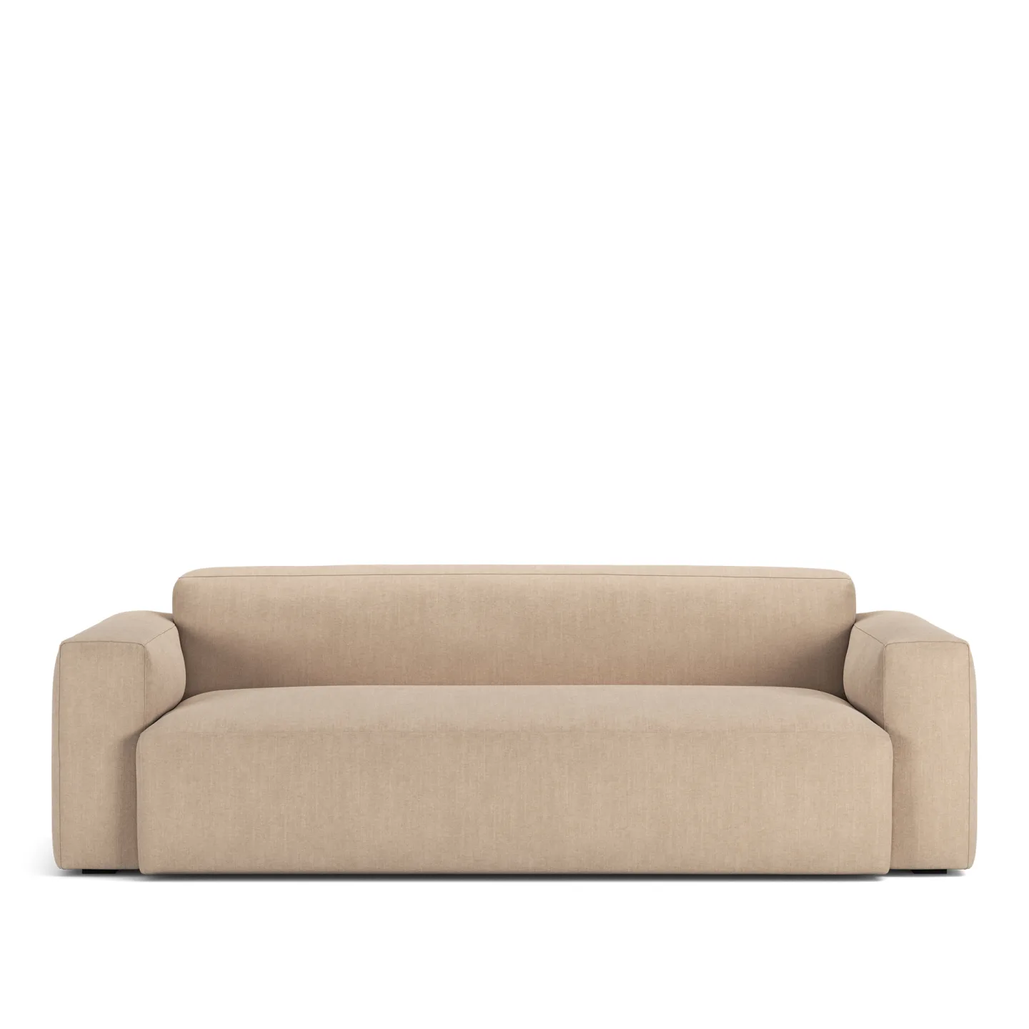 NOGA - Brick 2,5-Seater Sofa Shadow Beige Fixed Upholstery - Soffor - Beige - Textilmaterial