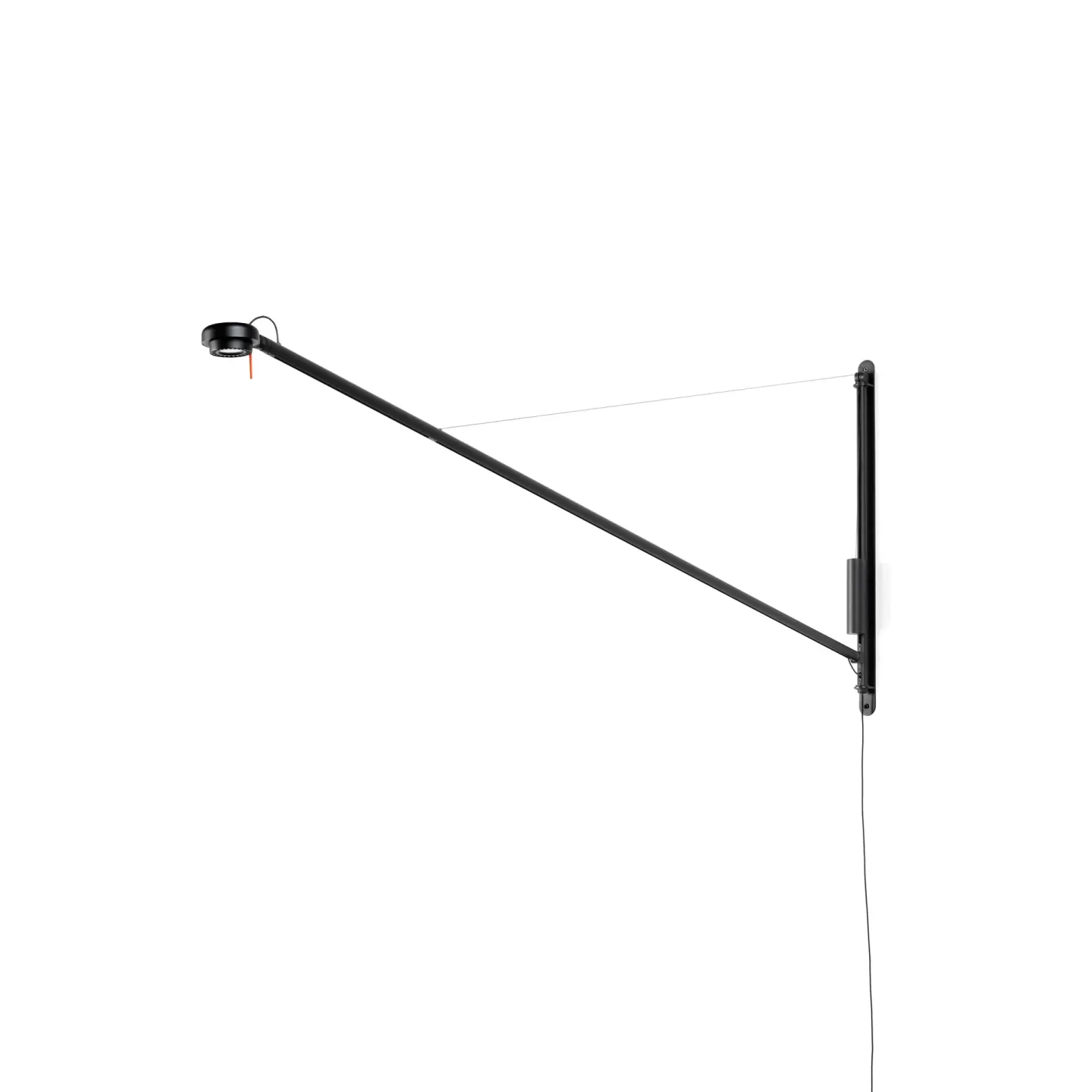 HAY Fifty-Fifty vägglampa Soft black