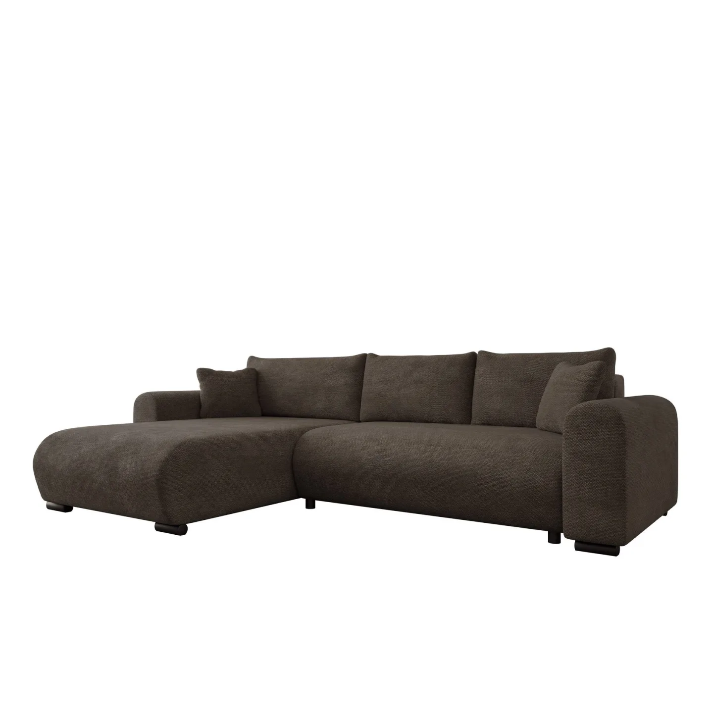 Handda 3-sits Bäddsoffa med divan - brun