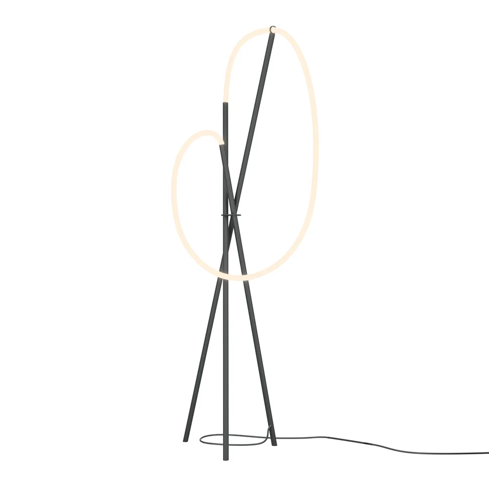 Maytoni - Crochet - Golvlampa - Svart