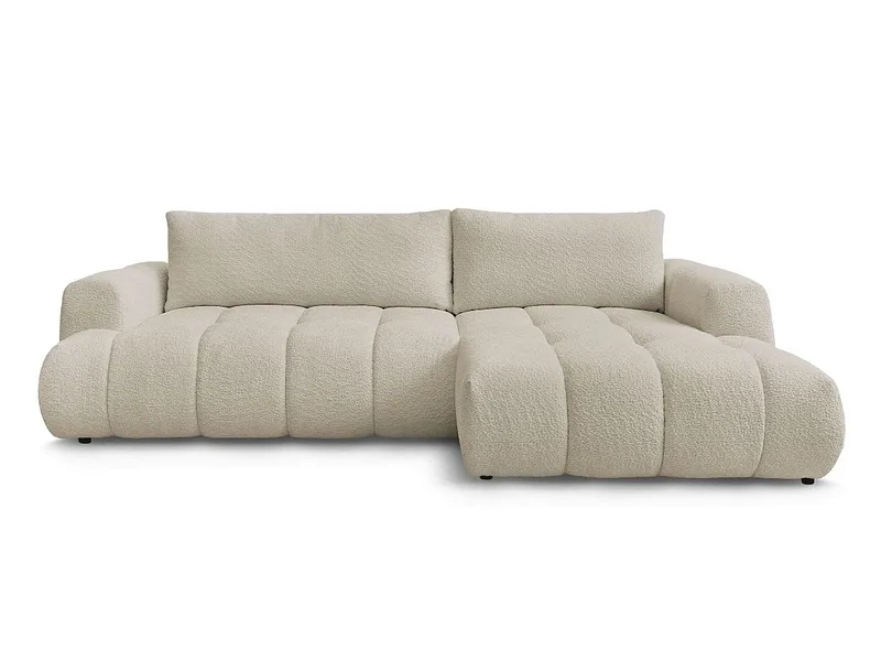 Ecksofa BOBOCHIC FUJI Boucle-Stoff beige